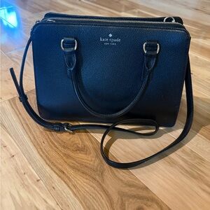 Kate Spade black pebbled leather mulberry street